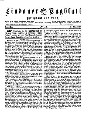 Lindauer Tagblatt für Stadt und Land Donnerstag 25. März 1869