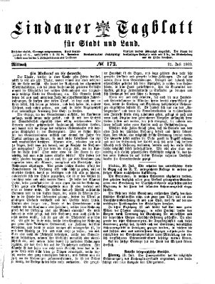 Lindauer Tagblatt für Stadt und Land Mittwoch 21. Juli 1869