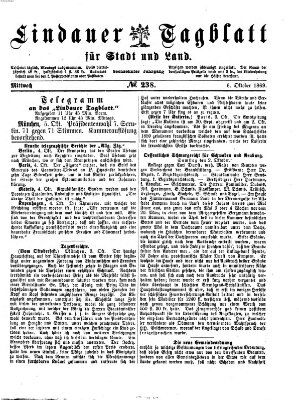 Lindauer Tagblatt für Stadt und Land Mittwoch 6. Oktober 1869