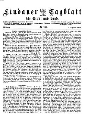 Lindauer Tagblatt für Stadt und Land Mittwoch 1. Dezember 1869
