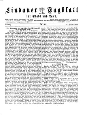 Lindauer Tagblatt für Stadt und Land Sonntag 27. Februar 1870