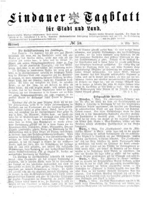 Lindauer Tagblatt für Stadt und Land Mittwoch 9. März 1870