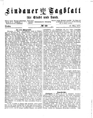 Lindauer Tagblatt für Stadt und Land Dienstag 22. März 1870