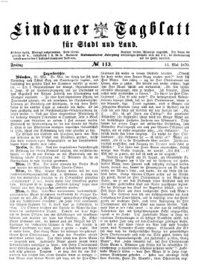 Lindauer Tagblatt für Stadt und Land Freitag 13. Mai 1870