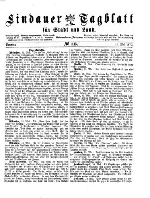 Lindauer Tagblatt für Stadt und Land Sonntag 15. Mai 1870
