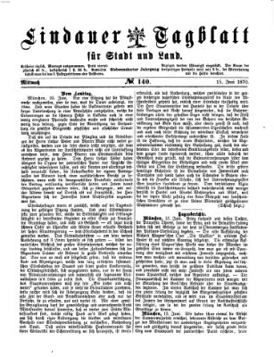Lindauer Tagblatt für Stadt und Land Mittwoch 15. Juni 1870