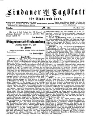Lindauer Tagblatt für Stadt und Land Dienstag 28. Juni 1870
