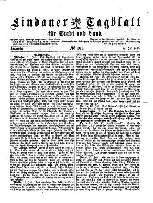 Lindauer Tagblatt für Stadt und Land Donnerstag 14. Juli 1870