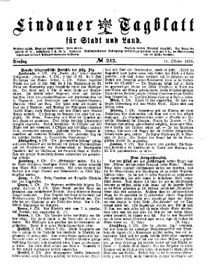 Lindauer Tagblatt für Stadt und Land Dienstag 11. Oktober 1870