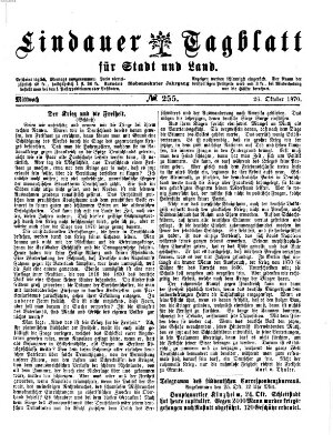 Lindauer Tagblatt für Stadt und Land Mittwoch 26. Oktober 1870