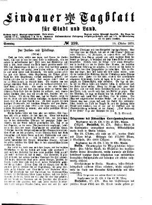 Lindauer Tagblatt für Stadt und Land Sonntag 30. Oktober 1870