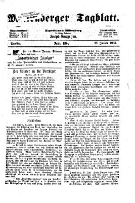 Miltenberger Tagblatt Samstag 23. Januar 1864