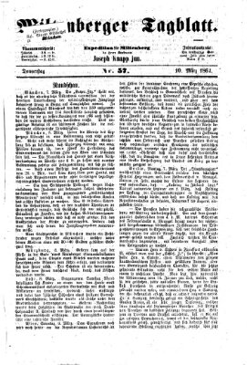 Miltenberger Tagblatt Donnerstag 10. März 1864