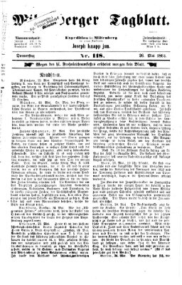Miltenberger Tagblatt Donnerstag 26. Mai 1864