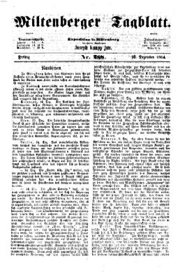 Miltenberger Tagblatt Freitag 16. Dezember 1864