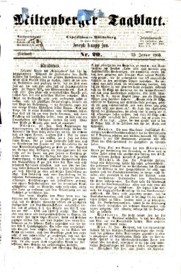 Miltenberger Tagblatt Mittwoch 25. Januar 1865