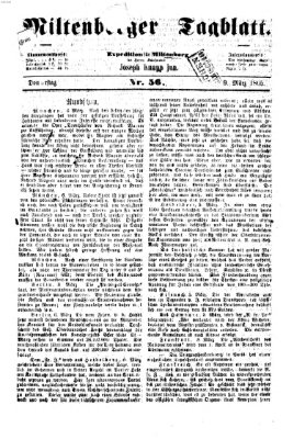 Miltenberger Tagblatt Donnerstag 9. März 1865