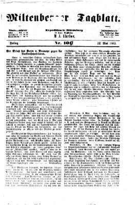 Miltenberger Tagblatt Freitag 12. Mai 1865
