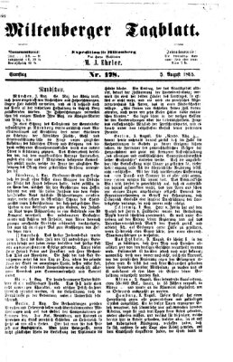 Miltenberger Tagblatt Samstag 5. August 1865