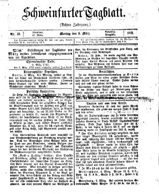 Schweinfurter Tagblatt Montag 9. März 1863