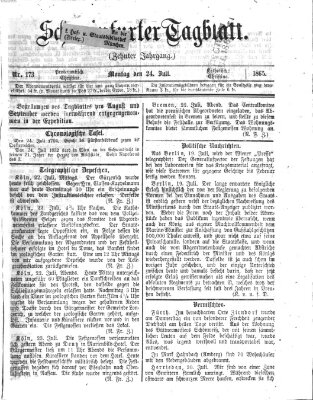 Schweinfurter Tagblatt Montag 24. Juli 1865