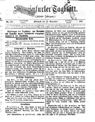 Schweinfurter Tagblatt Mittwoch 15. November 1865