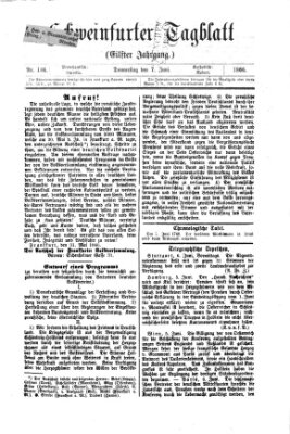 Schweinfurter Tagblatt Donnerstag 7. Juni 1866