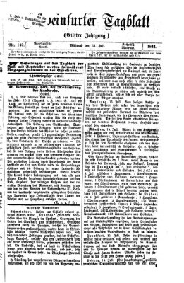 Schweinfurter Tagblatt Mittwoch 18. Juli 1866