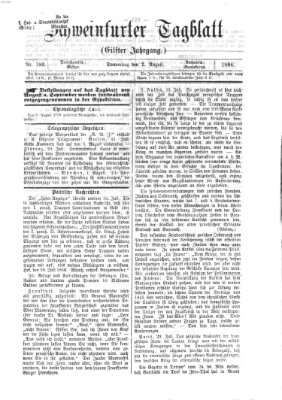 Schweinfurter Tagblatt Donnerstag 2. August 1866