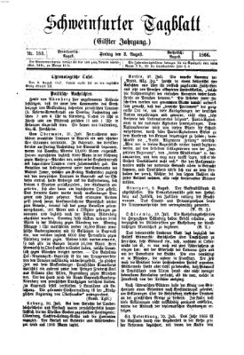 Schweinfurter Tagblatt Freitag 3. August 1866