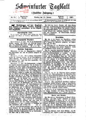 Schweinfurter Tagblatt Dienstag 15. Januar 1867