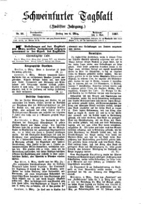 Schweinfurter Tagblatt Freitag 8. März 1867