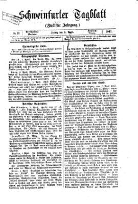 Schweinfurter Tagblatt Freitag 5. April 1867