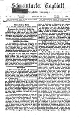 Schweinfurter Tagblatt Freitag 24. Juli 1868