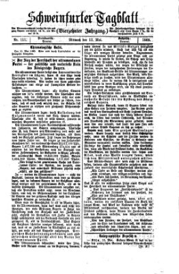 Schweinfurter Tagblatt Mittwoch 12. Mai 1869