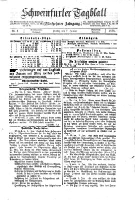 Schweinfurter Tagblatt Freitag 7. Januar 1870
