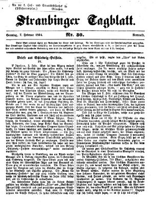 Straubinger Tagblatt Sonntag 7. Februar 1864