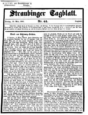 Straubinger Tagblatt Dienstag 15. März 1864