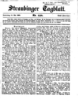 Straubinger Tagblatt Donnerstag 10. Mai 1866