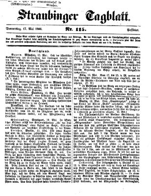 Straubinger Tagblatt Donnerstag 17. Mai 1866