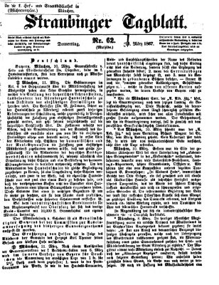 Straubinger Tagblatt Donnerstag 14. März 1867