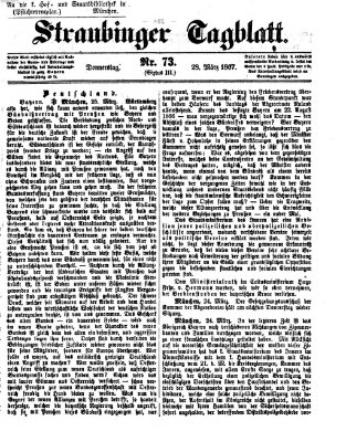 Straubinger Tagblatt Donnerstag 28. März 1867