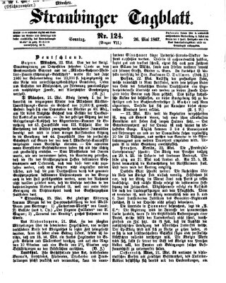 Straubinger Tagblatt Sonntag 26. Mai 1867
