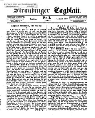 Straubinger Tagblatt Samstag 4. Januar 1868