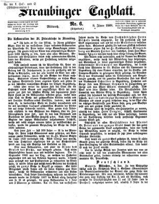 Straubinger Tagblatt Mittwoch 8. Januar 1868