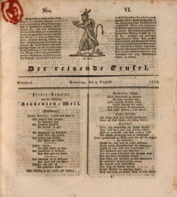 Der reisende Teufel (Der Hofnarr) Sonntag 9. August 1829