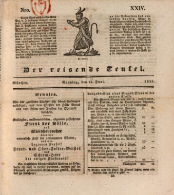 Der reisende Teufel (Der Hofnarr) Sonntag 13. Juni 1830