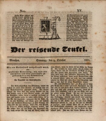 Der reisende Teufel (Der Hofnarr) Sonntag 9. Oktober 1831