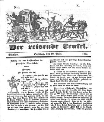 Der reisende Teufel (Der Hofnarr) Sonntag 10. März 1833