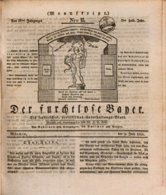 Der furchtlose Bayer (Der reisende Teufel) Samstag 9. Juli 1831